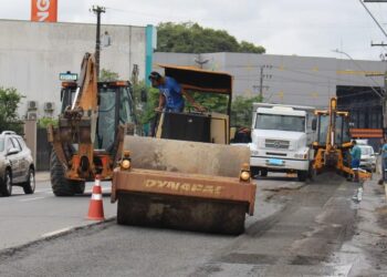 Pavimentação da Avenida Getúlio Vargas deve ser concluída hoje (16) em Jaraguá do Sul