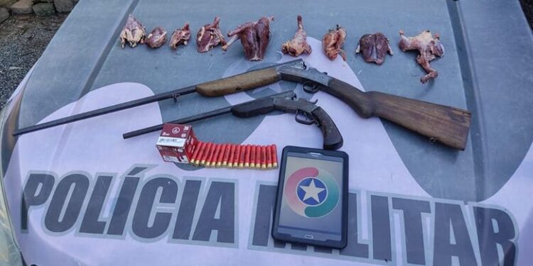 Caçador é preso em Jaraguá do Sul