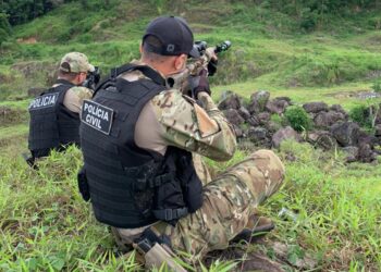 Policiais seguem no cerco em busca de foragido que atropelou e matou PM em Massaranduba