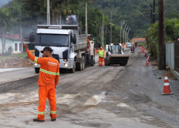 Obras da rotatória do João Pessoa, em Jaraguá do Sul, têm continuidade nessa semana
