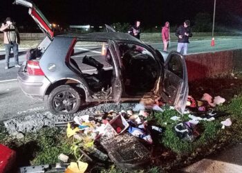 [Vídeo] Motorista morre após bater carro contra mureta na BR-280, em Guaramirim