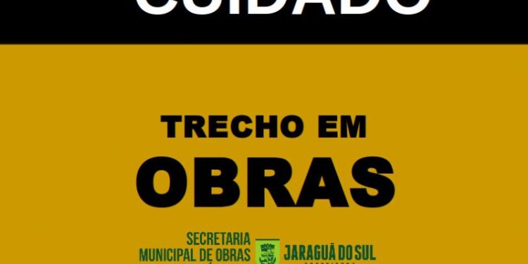 Trecho da rua Bertha Weege, em Jaraguá do Sul, terá obras no fim de semana