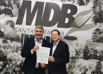 Lunelli se inscreve na convenção do MDB como candidato ao governo do Estado