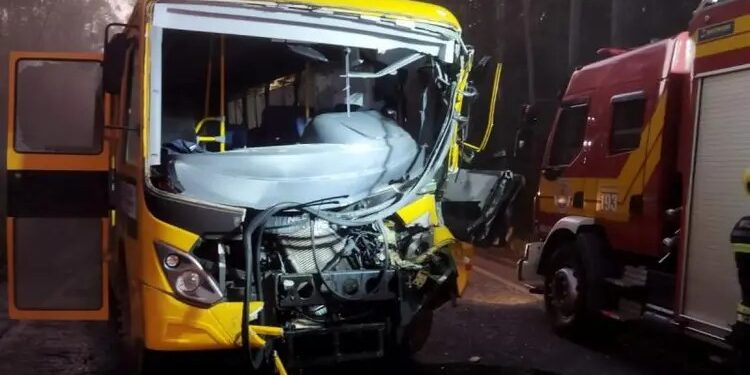 [Fotos] Motorista de ônibus escolar morre em acidente em SC