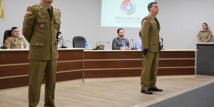 Troca de comando da 2ª Companhia da Polícia Militar de Guaramirim é oficializada