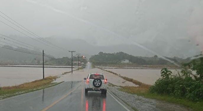 Nível dos principais rios de Jaraguá do Sul ultrapassa os 4 metros