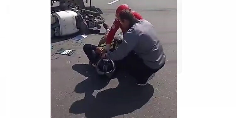 Dois acidentes são registrados na mesma rua em Jaraguá do Sul