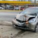 [Fotos] Grave acidente envolvendo dois carros deixa mulher ferida em Jaraguá