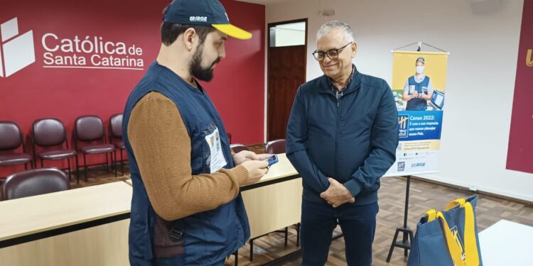 Ato simbólico dá início ao Censo 2022 em Jaraguá do Sul