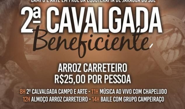 Cavalgada beneficente arrecada recursos para equoterapia de Jaraguá do Sul