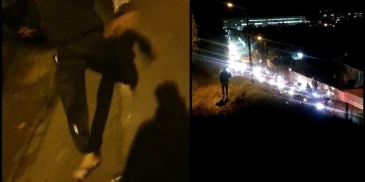 Após relatos de agressão, motoboys protestam em frente da casa de homem em Jaraguá