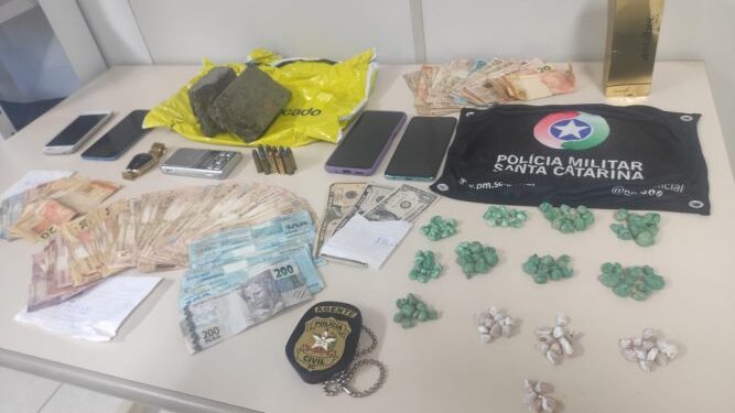 Operação prende envolvidos em tráfico de drogas em Guaramirim