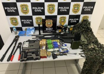 Polícia recupera cerca de 60 armas furtadas em Joinville