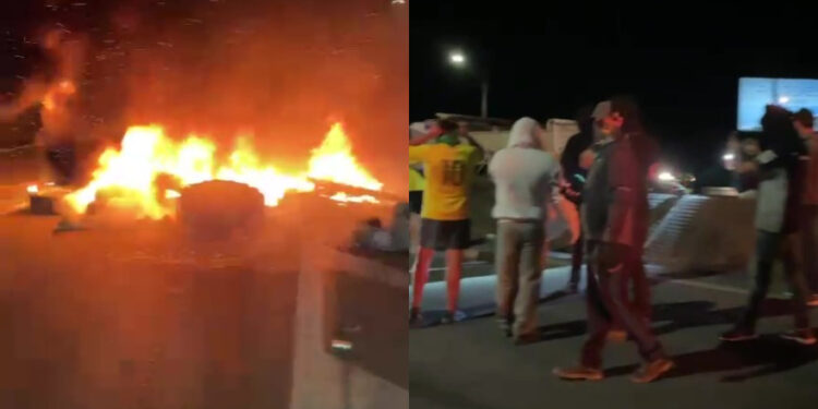 [Vídeo] BR-101 volta a ser bloqueada por manifestantes; Pista já foi liberada