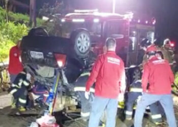 Duas pessoas ficam gravemente feridas em acidente em Jaraguá do Sul