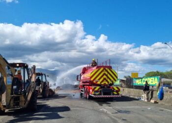 [Vídeo] PM e PRF dispersam manifestantes e liberam BR-101, em Joinville