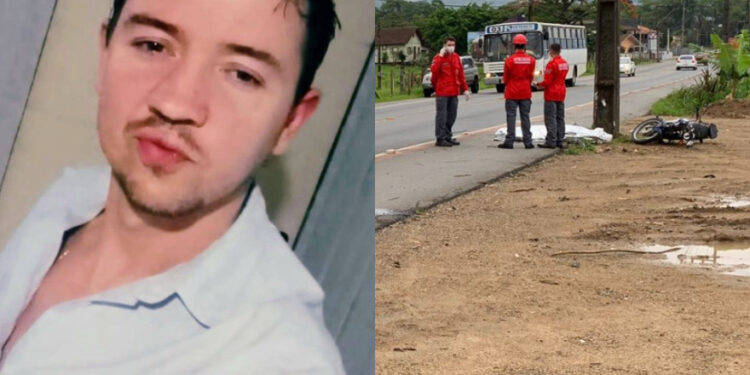 Homem que morreu em grave acidente na rua Manoel Francisco da Costa, em Jaraguá, é identificado