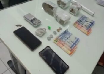 Traficante é preso com mais de 1kg de maconha em Jaraguá