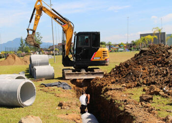 Nova etapa de obras de drenagem inicia no Parque Arena