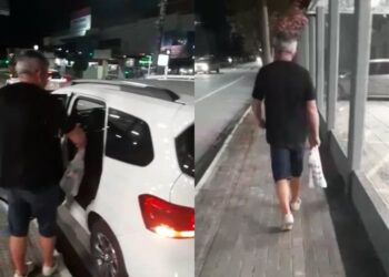 [Vídeo] Servidor é flagrado fazendo compras com carro da Prefeitura de Jaraguá do Sul