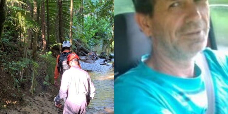 Buscas são retomadas por homem desaparecido em Schroeder