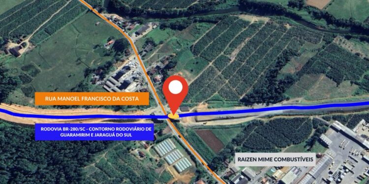 Rua de Jaraguá do Sul terá interdições parciais neste fim de semana