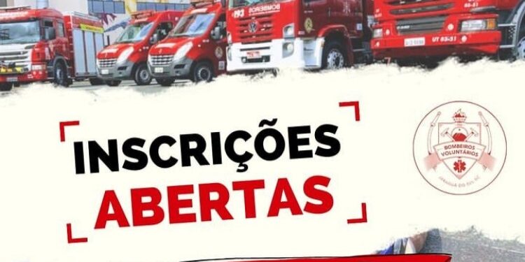 Inscrições abertas para curso de formação dos Bombeiros Voluntários de Jaraguá do Sul