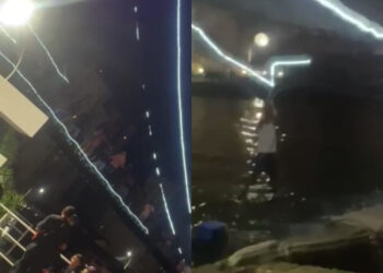 [Vídeo] Ponte entre RS e SC cede e pessoas caem em rio