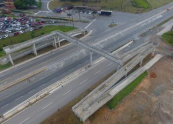 Nova passarela para pedestres é liberada na BR-280, em Guaramirim