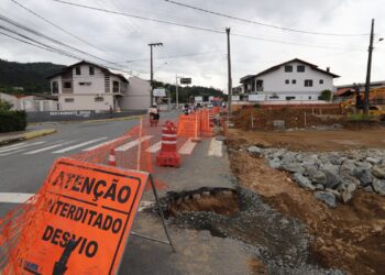 Avançam as obras no terceiro trecho da Via Verde, em Jaraguá do Sul