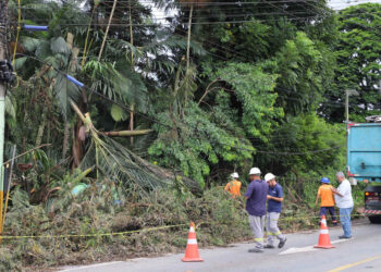 Ventos entre 55 e 60 quilômetros atingiram região de Jaraguá do Sul no sábado