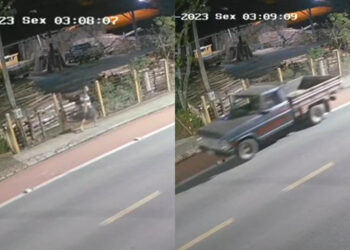 [Vídeo] Câmeras flagram furto de caminhonete em Jaraguá do Sul