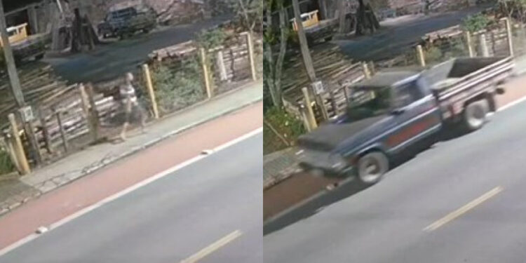 [Vídeo] Câmeras flagram furto de caminhonete em Jaraguá do Sul