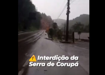 [Vídeo] Serra de Corupá é novamente interditada