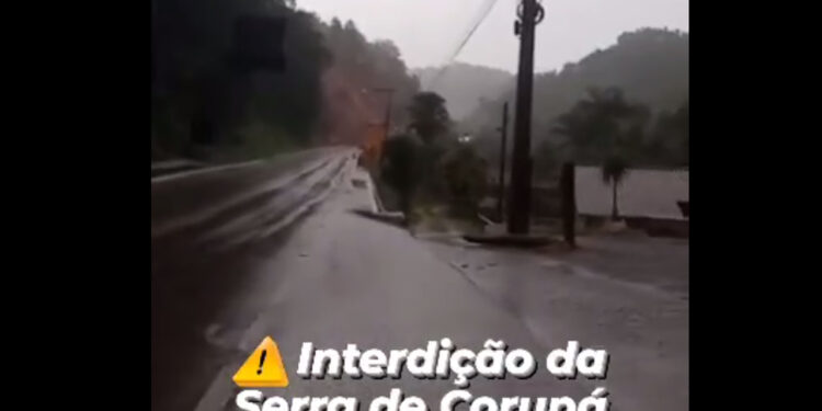 [Vídeo] Serra de Corupá é novamente interditada