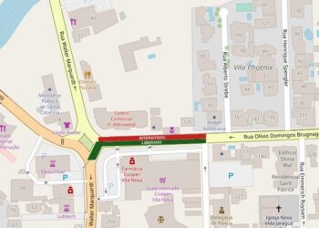 Rua Olívio Domingos Brugnago será interditada nesta quarta-feira (08)