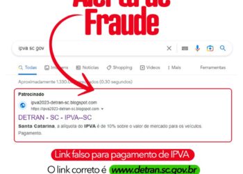 Detran/SC alerta para golpe de site falso oferecendo desconto no IPVA