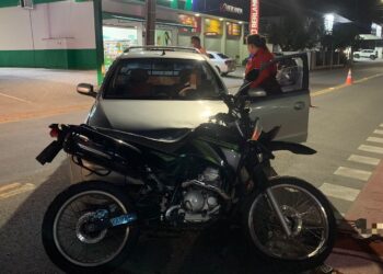 Motociclista fica ferido após acidente em Schroeder