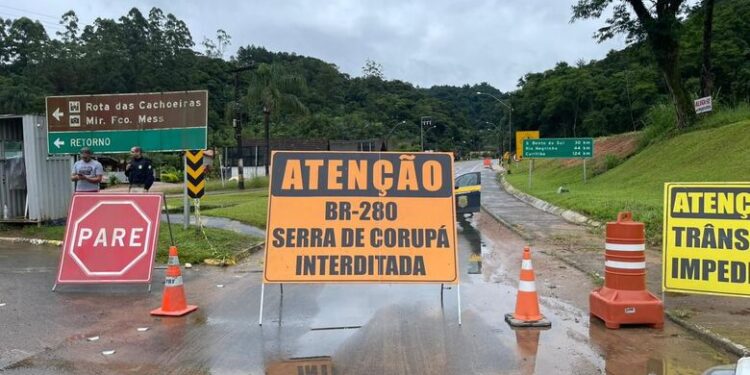 Serra de Corupá deve ser liberada nesta quarta-feira (19)