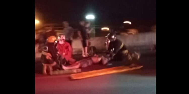 [Vídeo] Acidente com carro e moto deixa duas pessoas feridas em Guaramirim