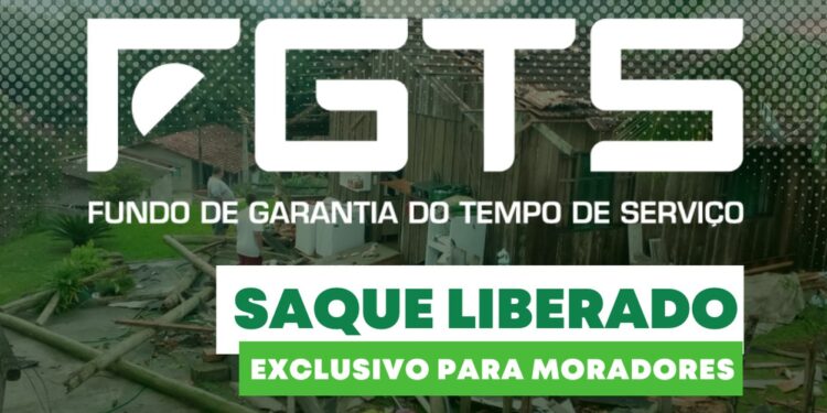 Saque do FGTS está liberado para moradores de São João do Itaperiú