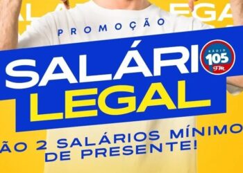 Saiu o ganhador da promoção “Salário Legal” da 105 FM
