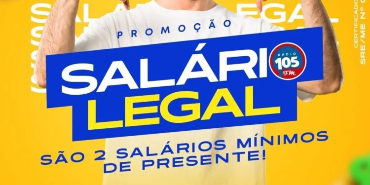 Saiu o ganhador da promoção “Salário Legal” da 105 FM