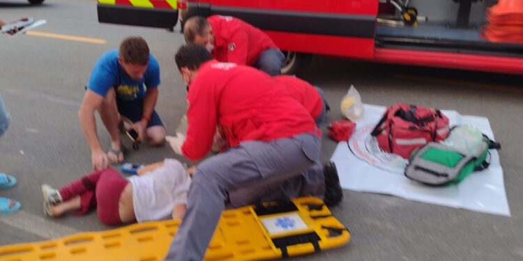 Criança é atropelada em Guaramirim