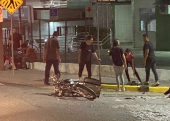 [Vídeo] Motociclista fica ferido após acidente em Jaraguá do Sul