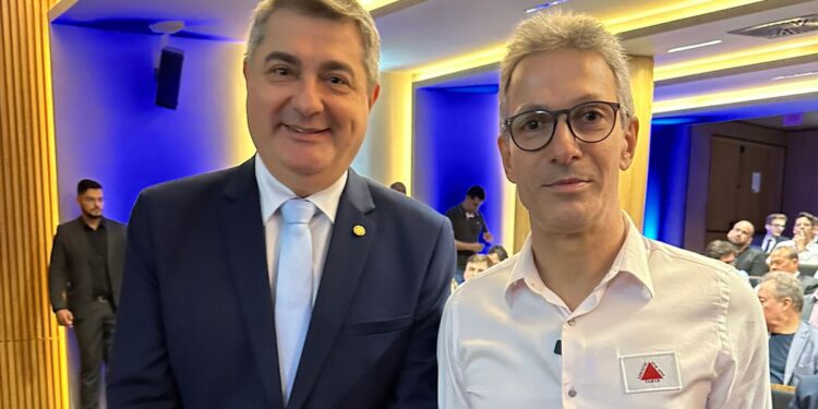 Lunelli participa de encontro com governador de MG, Romeu Zema