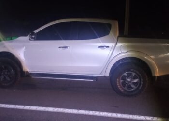 Caminhonete com placas de Corupá se envolve em acidente com morte na BR-101