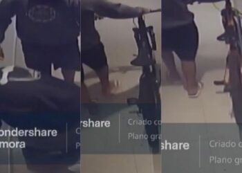 [Vídeo] Ladrões entram em condomínio e levam bicicletas em Jaraguá do Sul