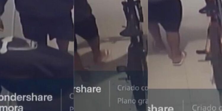 [Vídeo] Ladrões entram em condomínio e levam bicicletas em Jaraguá do Sul