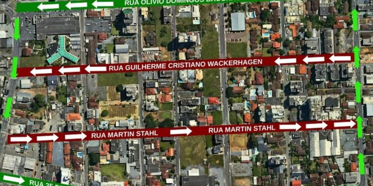 Ruas do bairro Vila Nova, em Jaraguá, terão sentido modificado